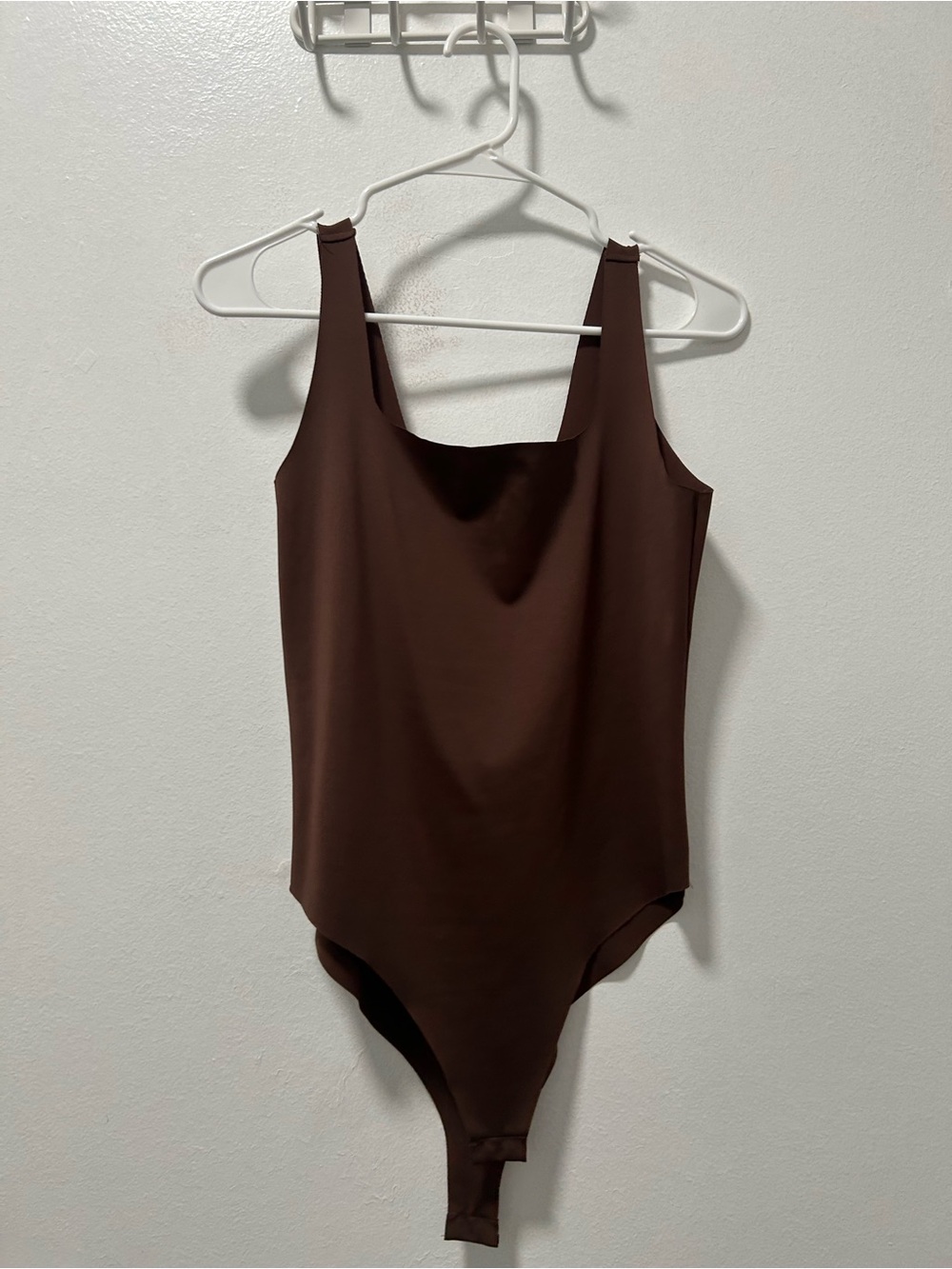 Zara Brown Square Neck Bodysuit